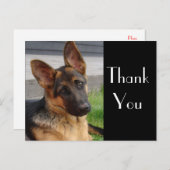 Merci Allemand Berger Chien Chien Chien Pot Carte (Devant / Derrière)