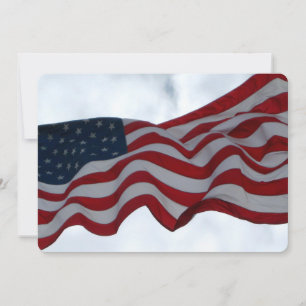 Merci American Flag Veterans Day Carte plate