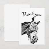 Merci Amusant Curious Horse ferme animal (Devant / Derrière)