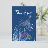 Merci Amusant Poisson sous-marin Octopus Océan Mer (Debout devant)