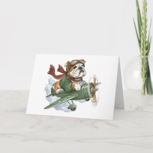 Merci Anglais Bulldog Pilote avion (Devant)