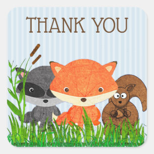 Merci Animaux forestiers Sticker pour la création 