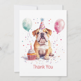 Merci Anniversaire Bouledogue Anglais