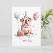 Merci Anniversaire Bouledogue Anglais (Debout devant)