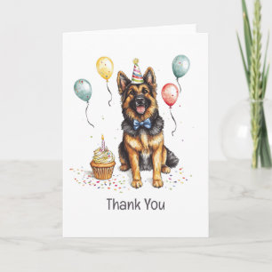 Merci Anniversaire Chien de Berger Allemand