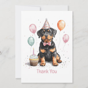 Merci Anniversaire Chien Rottweiler
