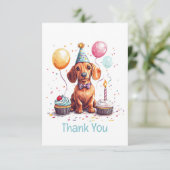 Merci Anniversaire Chien Teckel (Debout devant)