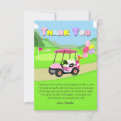 Merci Anniversaire Golf Fille Rose Points (Devant)