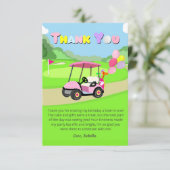 Merci Anniversaire Golf Fille Rose Points (Debout devant)