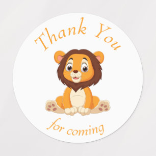 merci anniversaire lion Étiquettes