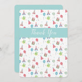 Merci Anniversaire Motif Ballons présente (Devant / Derrière)