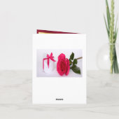 Merci anniversaire photo fleurs bordeaux (Dos)