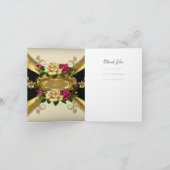 Merci Anniversaire Roses Red Cream Gold 2 (Intérieur)