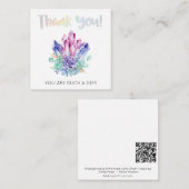 *~ MERCI AP62 Mini carte de note Kindness (Devant / Derrière)