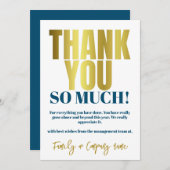 Merci Appréciation Gold Blue Merci (Devant / Derrière)