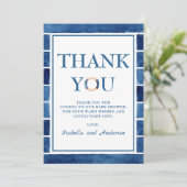 Merci aquarelle Baby shower à thème nautique (Debout devant)