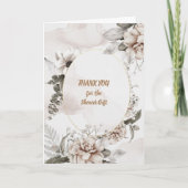 Merci Aquarelle Blanc et Rose Tan (Devant)