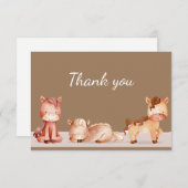 Merci Aquarelle Chevaux Ferme Animaux (Devant / Derrière)