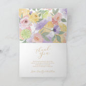 Merci Aquarelle Citrus Fruit & Mariage Floral (Intérieur)