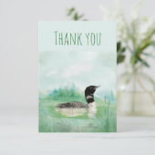 Merci Aquarelle Plongée Commune Oiseau Nature Art (Debout devant)