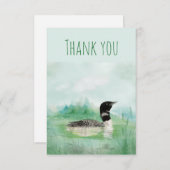 Merci Aquarelle Plongée Commune Oiseau Nature Art (Devant / Derrière)