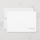 Merci arrondi de Fête des mariées de tangerine (Dos)