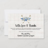 Merci Arrows Boho Rustiques & Mariage Floral (Dos)