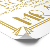 Merci Art déco Roaring 20's mariage en impression (Coin)