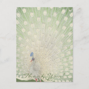 Merci Art japonais Carte postale Peacock