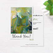 Merci artistique Abstrait doré beige vert (Bureau)