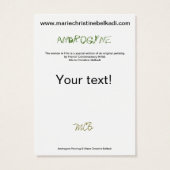 Merci artistique Abstrait doré beige vert (Dos)