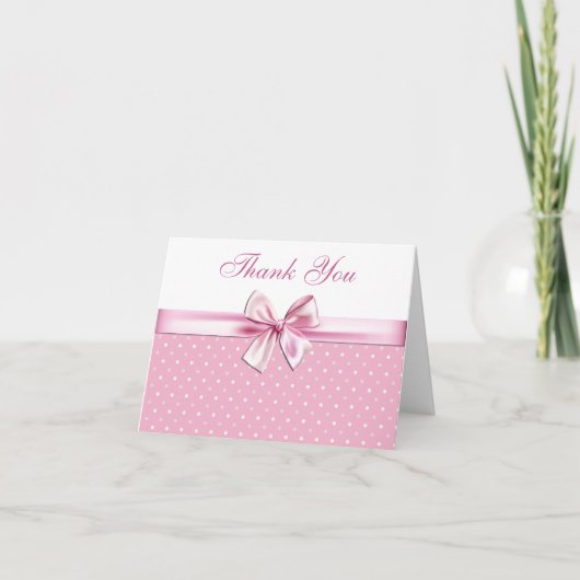 Merci assez rose de point de polka (Devant)