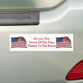 Merci Au Brave Sticker Bumper (En voiture)