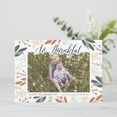 Merci au Carte photo de Thanksgiving (Debout devant)