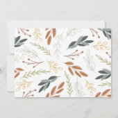 Merci au Carte photo de Thanksgiving (Dos)