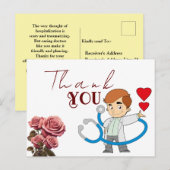 Merci au docteur Carte postale (Devant / Derrière)