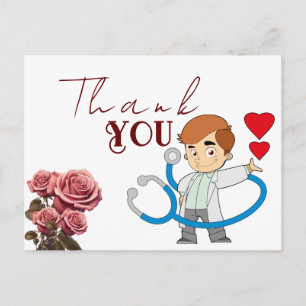 Merci au docteur Carte postale