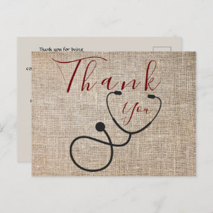 Merci au médecin Carte postale