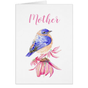 Merci au Seigneur Mère Anniversaire Bleu-oiseau Ar