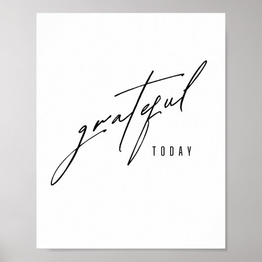 merci aujourd'hui. Poster et impression (Devant)