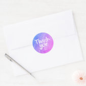 Merci autocollant brillant aquarelle (Enveloppe)