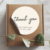 Merci Autocollant | Crème Minimal Neutre