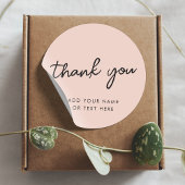 Merci Autocollant | Rose saumon foncé