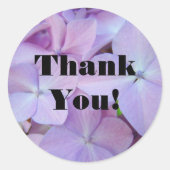 Merci ! autocollants fleurs d'Hydrangée violette (Devant)