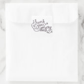 merci aux petits autocollants carrés (Sac)