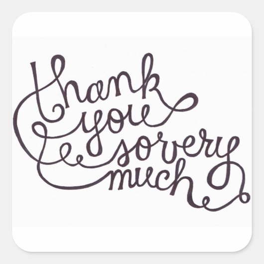 merci aux petits autocollants carrés (Devant)