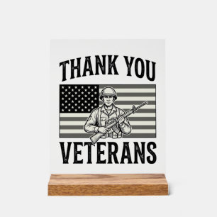 Merci aux vétérans Vintage Flag Soldat Chemise Des