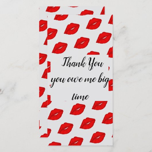 Merci avec baisers (Devant / Derrière)