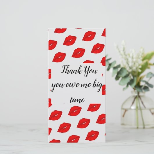 Merci avec baisers (Debout devant)