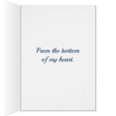 "Merci" avec cadre coeur élégant (Intérieur (Droit))